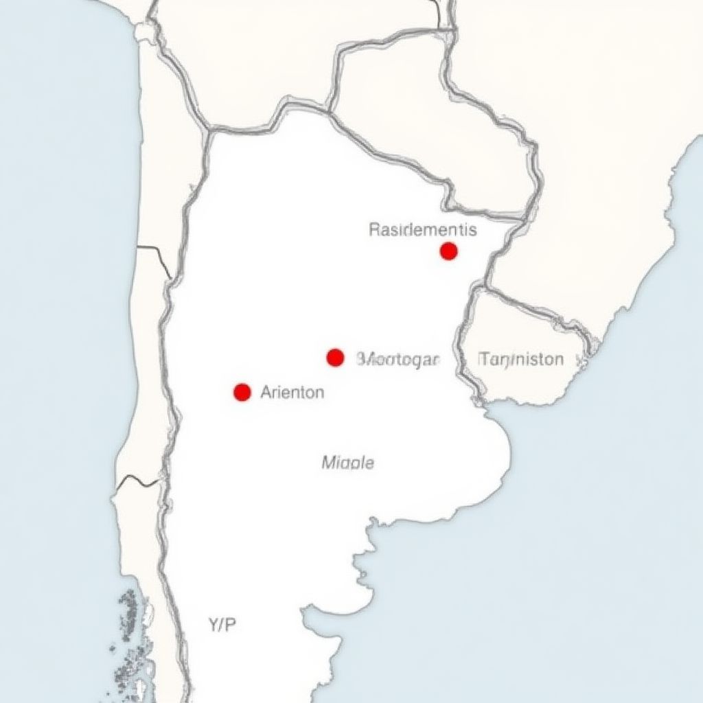 Mapa de estaciones YPF