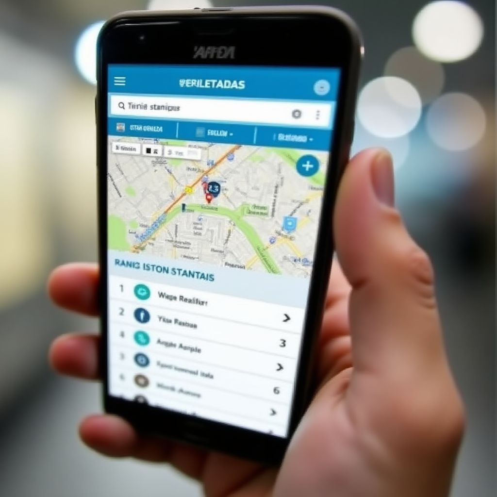 Aplicación YPF en smartphone